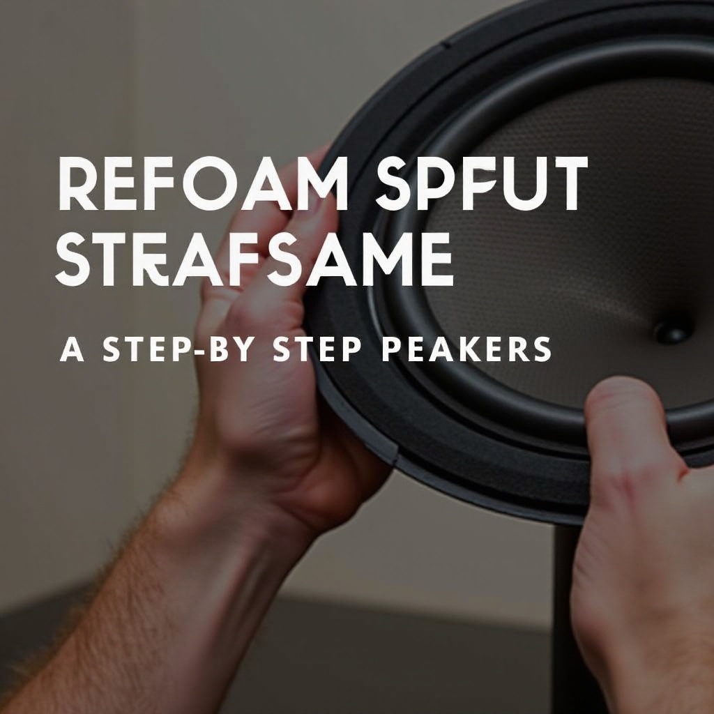 how to refoam speakers