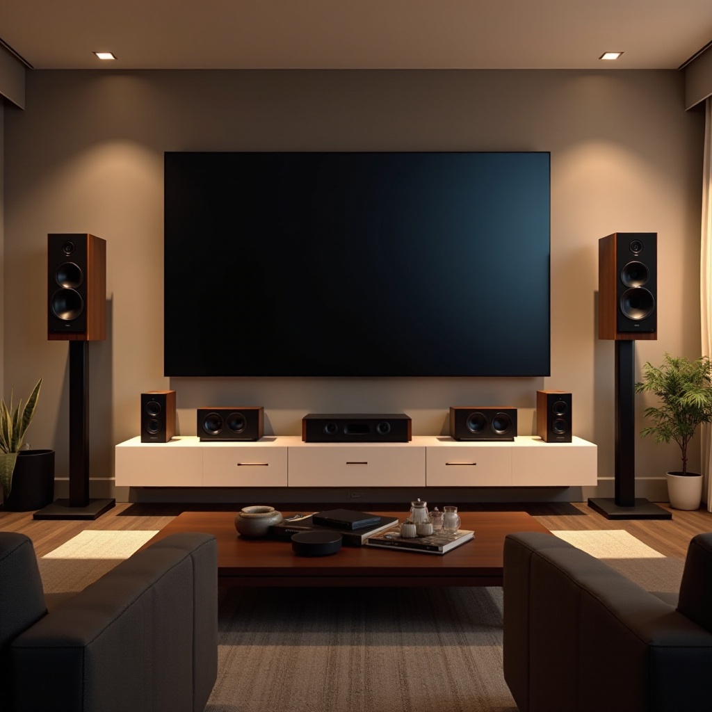 apakah speaker surround sound dapat dimiringkan di belakang Anda 5.1