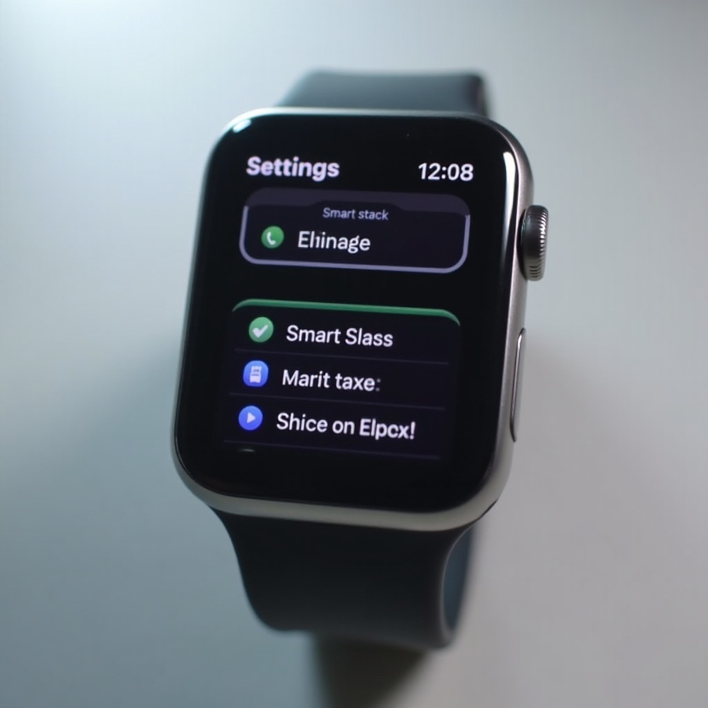 apple watch smart stack settings